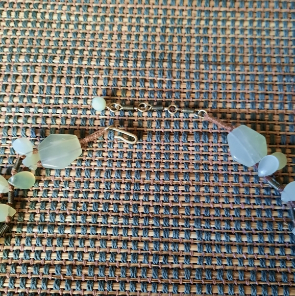 Jade Double Strand Statement Necklace Banana Republic - Picture 4 of 4